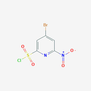 4-Bromo-6-nitropyridine-2-sulfonyl chloride