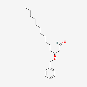 molecular formula C21H34O2 B13438819 (S)-3-(Benzyloxy)tetradecanal CAS No. 138650-27-8