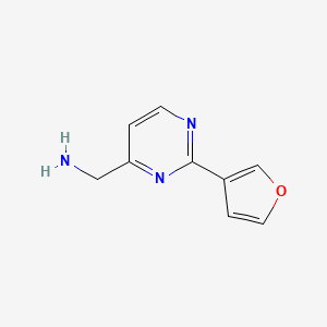 (2-(Furan-3-yl)pyrimidin-4-yl)methanamine