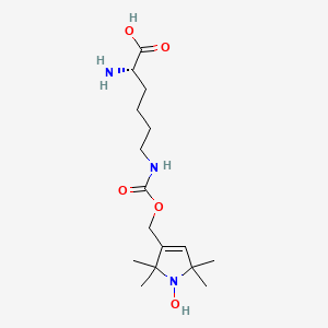 3-[[[[[(5S)-5-Amino-5-carboxypentyl]amino]carbonyl]oxy]methyl]-2,5-dihydro-2,2,5,5-tetramethyl-1H-pyrrol-1-yloxy