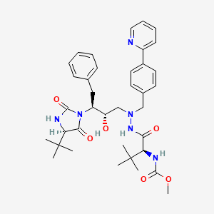 N(amino)-Des(N-(Methoxycarbonyl)-3-methyl-L-valinamido)-[(4S)-4-(1,1-Dimethylethyl)-2,5-dioxo-1-imidazolidinyl] Atazanavir