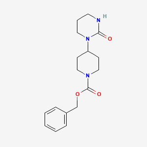 molecular formula C17H23N3O3 B1343889 苄基4-(2-氧代-1,3-二氮杂环-1-基)哌啶-1-羧酸酯 CAS No. 164519-21-5