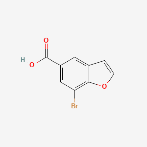 molecular formula C9H5BrO3 B1343893 7-Bromo-1-benzofuran-5-carboxylic acid CAS No. 286836-25-7