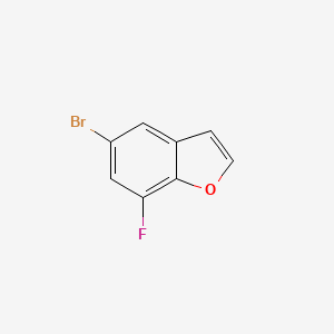 molecular formula C8H4BrFO B1343896 5-Bromo-7-fluorobenzofuran CAS No. 286836-04-2