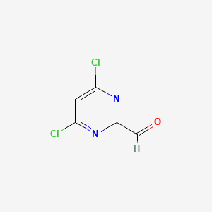 molecular formula C5H2Cl2N2O B1343909 4,6-Dichloropyrimidine-2-carbaldehyde CAS No. 684220-28-8
