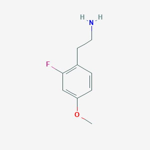 molecular formula C9H12FNO B1343912 2-(2-Fluoro-4-methoxyphenyl)ethanamine 