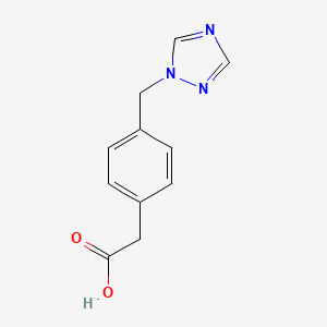 2-(4-((1H-1,2,4-triazol-1-yl)methyl)phenyl)acetic acid