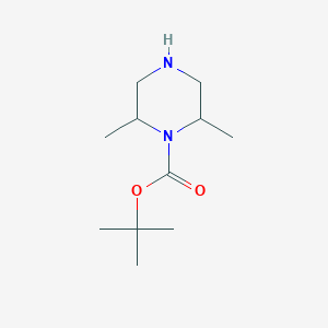 molecular formula C11H22N2O2 B1343925 1-Boc-2,6-二甲基哌嗪 CAS No. 688363-66-8