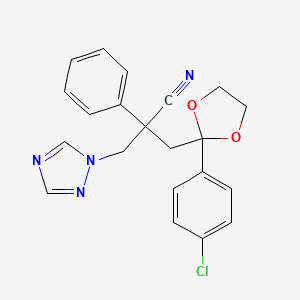 alpha-[[2-(4-Chlorophenyl)-1,3-dioxolan-2-yl]methyl]-alpha-phenyl-1H-1,2,4-triazole-1-propanenitrile