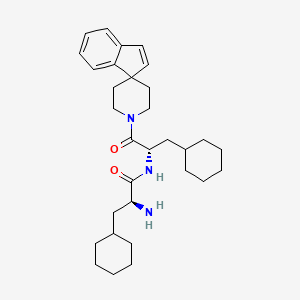 Spiro[1H-indene-1,4'-piperidine], 1'-(3-cyclohexyl-L-alanyl-3-cyclohexyl-L-alanyl)