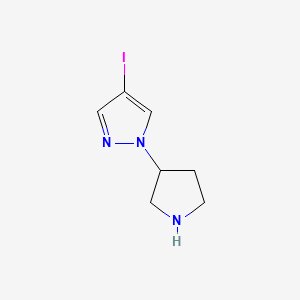 4-iodo-1-(pyrrolidin-3-yl)-1H-pyrazole