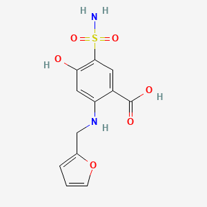 4-hydroxy-N-furfuryl-5-sulfamoylanthranilic acid