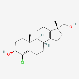 (3R,8R,9S,10R,17R)-4-chloro-17-(hydroxymethyl)-10,17-dimethyl-2,3,6,7,8,9,11,12,15,16-decahydro-1H-cyclopenta[a]phenanthren-3-ol