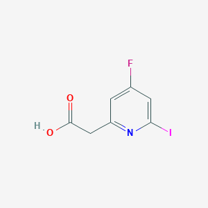 4-Fluoro-2-iodopyridine-6-acetic acid