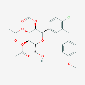 molecular formula C27H31ClO9 B13439382 Dapagliflozin Triacetate 