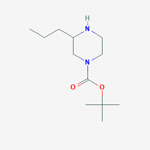 molecular formula C12H24N2O2 B1343939 Tert-butyl 3-propylpiperazine-1-carboxylate CAS No. 502649-27-6