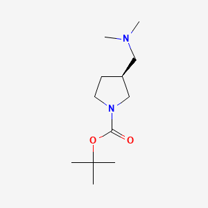 molecular formula C12H24N2O2 B1343940 (S)-1-Boc-3-((dimethylamino)methyl)pyrrolidine CAS No. 859213-51-7
