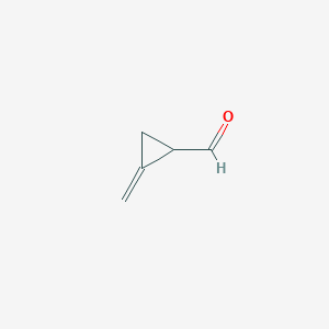 molecular formula C5H6O B13439409 Cyclopropanecarboxaldehyde, methylene- CAS No. 142423-24-3