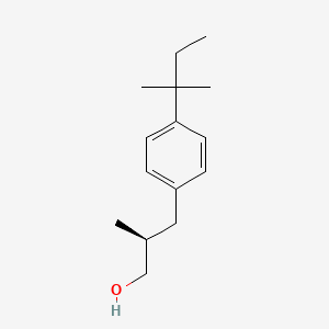 (2S)-2-methyl-3-[4-(2-methylbutan-2-yl)phenyl]propan-1-ol