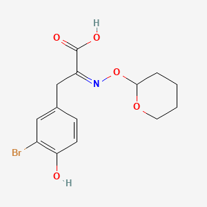 (aE)-3-Bromo-4-hydroxy-a-[[(tetrahydro-2H-pyran-2-yl)oxy]imino]benzenepropanoic Acid