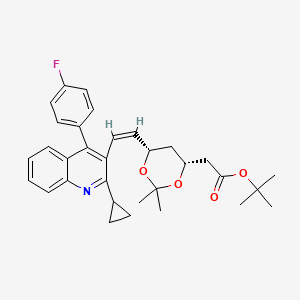 tert-Butyl 2-((4R,6S)-6-((Z)-2-(2-cyclopropyl-4-(4-fluorophenyl)quinolin-3-yl)vinyl)-2,2-dimethyl-1,3-dioxan-4-yl)acetate