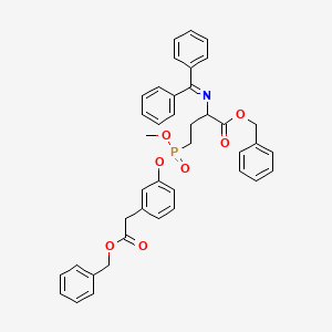 Benzyl 4-((3-(2-(Benzyloxy)-2-oxoethyl)phenoxy)(methoxy)phosphoryl)-2-((diphenylmethylene)amino)butanoate