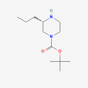 molecular formula C12H24N2O2 B1343947 (S)-1-Boc-3-propyl-piperazine CAS No. 928025-58-5
