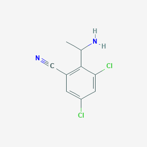 2-(1-Aminoethyl)-3,5-dichlorobenzonitrile