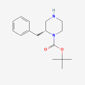 molecular formula C16H24N2O2 B1343949 (R)-1-Boc-2-benzylpiperazine CAS No. 947684-78-8