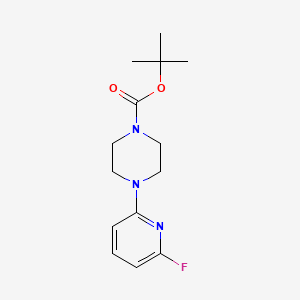molecular formula C14H20FN3O2 B1343950 tert-Butyl 4-(6-fluoropyridin-2-yl)piperazine-1-carboxylate CAS No. 1016167-46-6