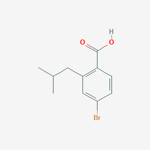 molecular formula C11H13BrO2 B1343951 4-Bromo-2-isobutylbenzoic acid 