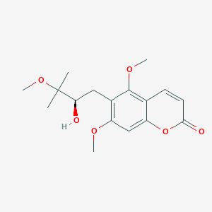 Toddalolactone 3'-O-methyl ether (6-(2-Hydroxy-3-methoxy-3-methylbutyl)-5,7-dimethoxycoumarin)