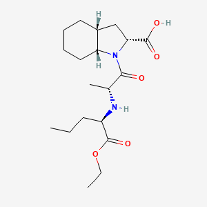 (2R,3aR,7aR)-1-(((R)-1-Ethoxy-1-oxopentan-2-yl)-D-alanyl)octahydro-1H-indole-2-carboxylic Acid