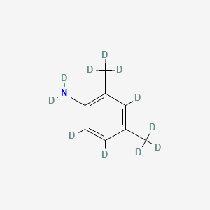 molecular formula C8H11N B13439584 N,N,2,3,5-pentadeuterio-4,6-bis(trideuteriomethyl)aniline 