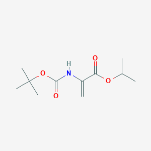 molecular formula C11H19NO4 B1343962 Isopropyl 2-((tert-butoxycarbonyl)amino)acrylate CAS No. 955379-49-4