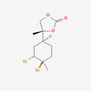 molecular formula C11H16Br2O3 B13439640 4-(3,4-Dibromo-l-1,3-dioxolan-2-one) (+)-Anymol 