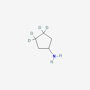 molecular formula C5H11N B13439762 Cyclopentylamine-d4 