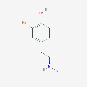 molecular formula C9H12BrNO B13439774 3-Bromo-N-methyltyramine 