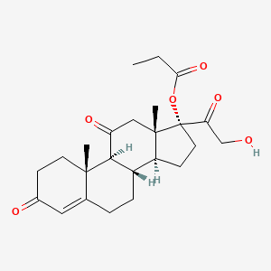 molecular formula C24H32O6 B13439784 Cortisone 17-Propionate 