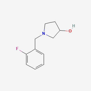 molecular formula C11H14FNO B1343981 1-(2-Fluorobenzyl)pyrrolidin-3-ol CAS No. 1033012-61-1