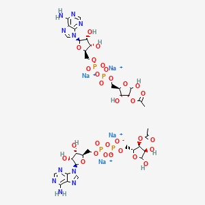 molecular formula C34H46N10Na4O30P4 B13439825 2'/3'-O-Acetyl ADP Ribose 