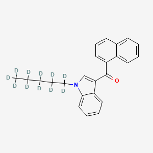 molecular formula C24H23NO B13439832 naphthalen-1-yl-[1-(1,1,2,2,3,3,4,4,5,5,5-undecadeuteriopentyl)indol-3-yl]methanone 