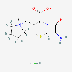 (6R,7R)-7-amino-3-[(2,2,3,3,4,4,5,5-octadeuterio-1-methylpyrrolidin-1-ium-1-yl)methyl]-8-oxo-5-thia-1-azabicyclo[4.2.0]oct-2-ene-2-carboxylate;hydrochloride