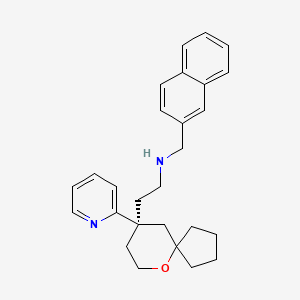 (R)-N-(Naphthalen-2-ylmethyl)-2-(9-(pyridin-2-yl)-6-oxaspiro[4.5]decan-9-yl)ethanamine