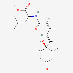 molecular formula C21H31NO5 B13439875 (+)-cis,trans-Abscisic Acid-L-leucine 