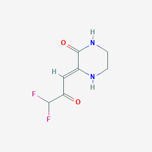 3-(3,3-Difluoro-2-oxopropylidene)piperazin-2-one