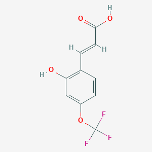 3-[2-Hydroxy-4-(trifluoromethoxy)phenyl]prop-2-enoic acid