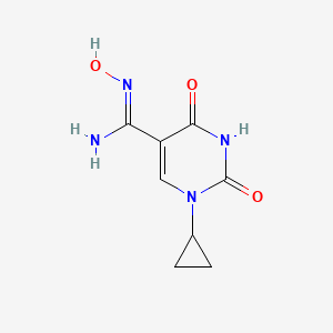 1-cyclopropyl-N'-hydroxy-2,4-dioxo-1,2,3,4-tetrahydropyrimidine-5-carboximidamide