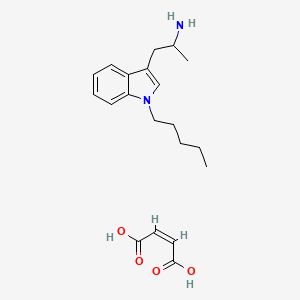 molecular formula C20H28N2O4 B13439933 alpha-Methyl-1-pentyl-1H-indole-3-ethanamine (2Z)-2-Butenedioate 