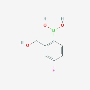molecular formula C7H8BFO3 B1343994 (4-Fluoro-2-(hydroxymethyl)phenyl)boronic acid CAS No. 1061223-45-7